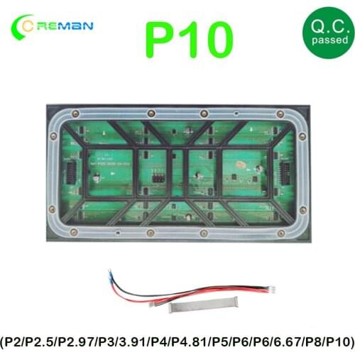 P10 rgb module outdoor panel , full color led dot matrix ads TV media parts P10 video panel module