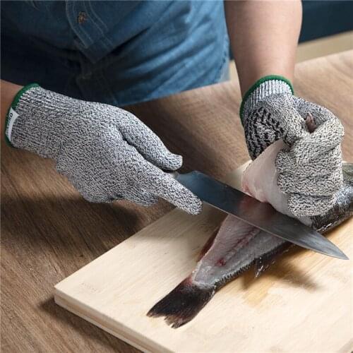 Luxbird Food-Grade Kitchen Gloves Cut Resistant Level 5 Powerful Protection Gloves for Food Processing Gardening Wood Carving