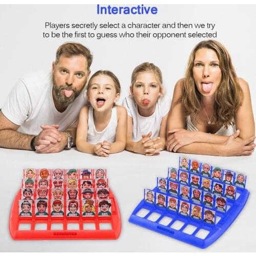 Portable Funny Indoor Tabletop Who Is It Board Game Guessing Games Kids Children Adults Family Game School Travel Party Toy