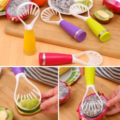 Quevina100pcs/lot fruits vegetables spoon to flesh seeded and cut into strips is practical Cutting device tools Kitchen gadgets