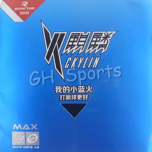 Reactor Ckylin Small Blue Fire Large Pores Pips-in Table Tennis Rubber with Blue Sponge
