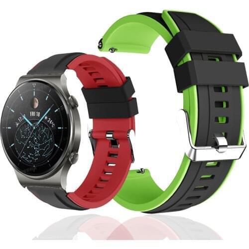 22mm Silicone Watchband For Huawei GT 2 Pro Smart Watch Accessories Bracelet Strap Wrist Band For Huawei GT/GT 2E/2 46mm Correa