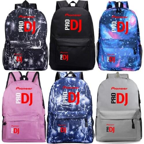 Pioneer Pro Dj Backpack kids Bookbag Luminous Knapsack teens Casual Bag Boys Girls Childrens School Bags Laptop Mochila gifts