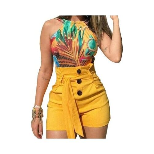 Women Shorts High Waist Buttons Sashes Elegant Summer Zip-Up Skinny Shorts Solid Pockets Summer Casual Shorts