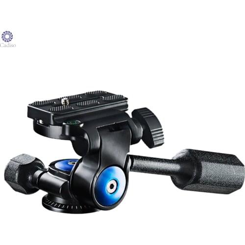Cadiso Manbily VH-40 Professional Video Tripod Ball Head Phone Recording Fluid Drag Pan Head for DSLR Camera Tripod Monopod