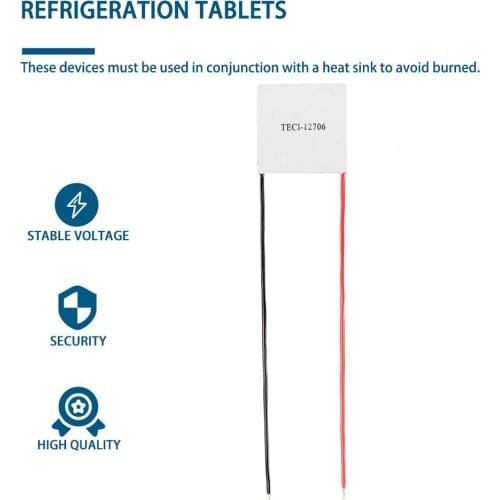 1Pc 40 * 40mm Thermoelectric Power Generator High Temperature Generation Element Peltier Module TEC High Temperature 150 degree