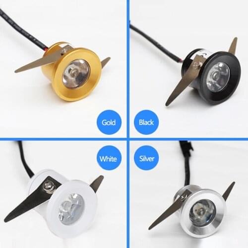 10pcs/lot 1W 3W LED Spot lights Mini cabinet lamp warm cool white AC85-265V for counter showcase with led driver