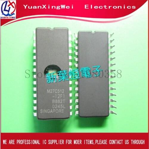 10pcs/LOT M27C512-12F1 27C512 M27C512 DIP28