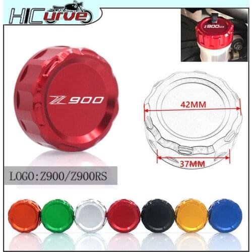 For KAWASAKI Z900 Z900RS Z 900 RS 900RS 2017 2018 2019 Motorcycle CNC Aluminum Rear Brake Reservoir Cover Caps