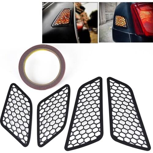 JAER Motorcycle Front Rear Turn Signal Light Indicator Case Net Cover for VESPA GTS 125 250 300 all years