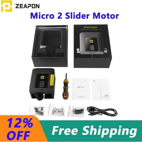 Zeapon Slider Motor for Micro 2 Slider Ultra Silent Motor 4.5KG All-Direction Capacity 3 Adjustable Speeds Power-Off Protection