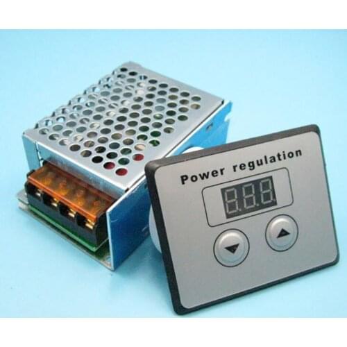 4000W AC 220V Thyristor High Power Electric Digital Voltage Power Regulator, Dimming, Speed Temperature Controller Regulation