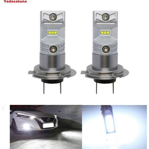 2PCS White H7 CSP Chip Auto Replacement for Fog Light Long Lifespan over 30,000hs Extremely Bright LED Bulb Lamp, 2000lm 6500K