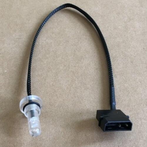 Computer cylindrical water tank extended light plug plug led cable light 12V water-cooled glow plug G1/4 mouth