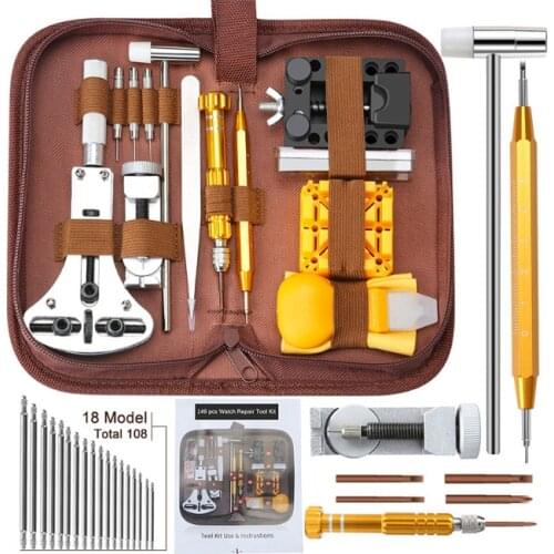 New 149pcs Watch Tools Watch Opener Remover Spring Bar Repair Pry Screwdriver Clock Watch Repair Tool Kit Watchmaker Tools Parts