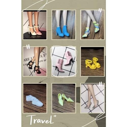 1/6 New Original multiple Colorful Doll Accessories Fashion Sneaker Flat Shoes Genuine Sandals Shoes for Barbie Doll Shoes