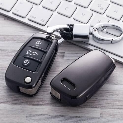 New Soft TPU Car Remote Key Case Cover Protective Shell For Audi C6 R8 A1 A3 Q3 A4 A5 Q5 A6 S6 A7 B6 B7 B8 8P 8V 8L TT RS Sline
