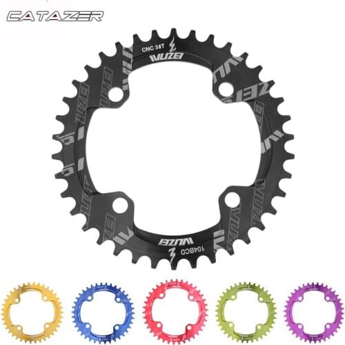 Single 1 Speed system Narrow Wide 104 BCD ROUND 32T 34T 36T 38T for MTB 11s 10s 9s 1*11 Crankset Chainwheel Ring
