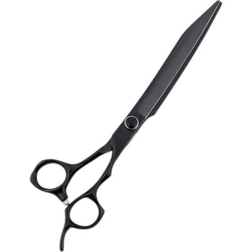 8 Inch Black Japanese Stainless Steel 440C Professional Haircut Pets Dog Grooming Hairdressing Scissor