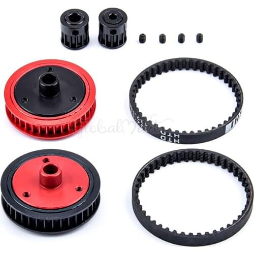NEW 3.2/5.0mm Belt Drive Transmission Gears System for 1/10 1:10 RC Car Crawler Axial SCX10 SCX10 II 90046 Upgrade DIY Parts