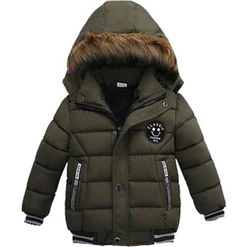 Shi Shu Hua Winter Parkas For Boys