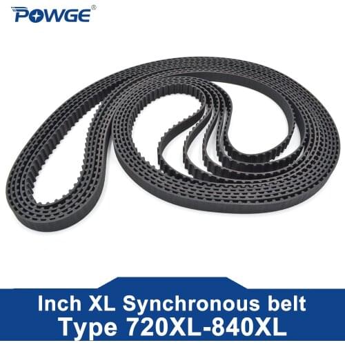 POWGE XL Timing belt 612/630/670/700/710 Width 025 037 Teeth 306 315 335 350 355 Synchronous Belt 612XL 630XL 670XL 700XL 710XL