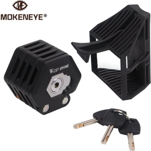 Foldable Bike Lock With 3 Keys Hamburg-Lock Alloy Anti-Theft Strong Security 26-Section Lock Mount Bracket Bike Chain Lock