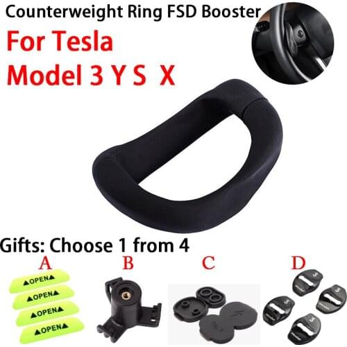 Model 3 Y Steering Wheel Control Booster Counterweight Ring Automatic FSD Assisted Driving For Tesla Model S X Free Your Hands