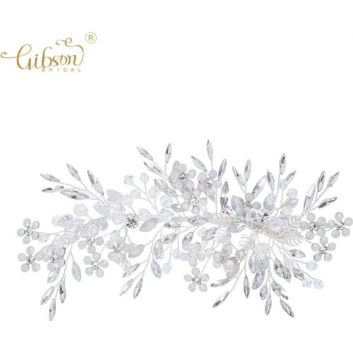 New Arrival Wedding Hair Accessories Barrette Opal Crystal Jewelry Bridal Headpiece Hair Clip