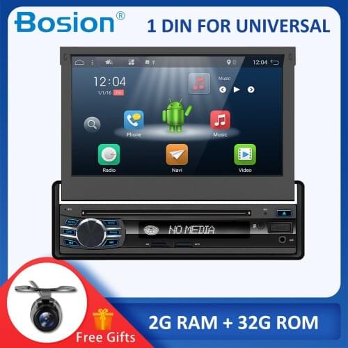 Single 1 Din Car DVD GPS Navigation player for old car models Radio Music Bluetooth SD USB For Auto radio free Rear View Camera