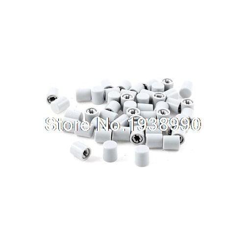 50 Pcs Plastic Tactile Pushbutton Switch Tact Button Caps Covers