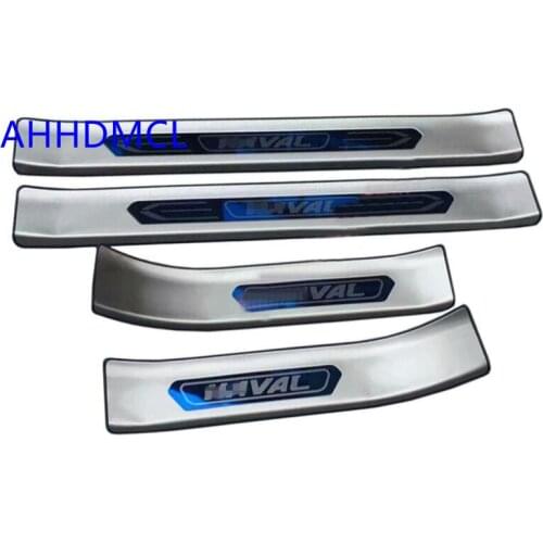 Car Welcome Pedal Threshold Strip Door Sill Strip For Great Wall Haval All New H6 2017 2018 2019 2020