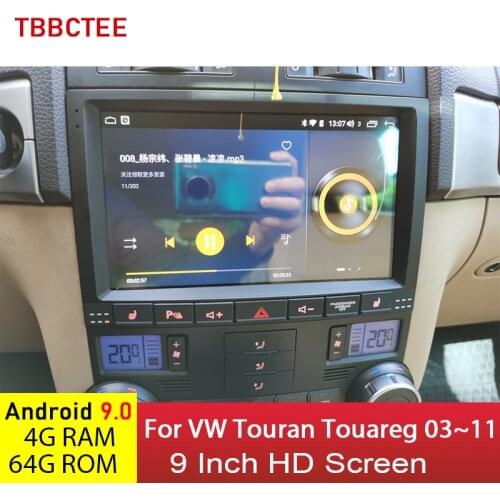 Android 9 4+64G For Volkswagen VW Touran Touareg 2003~2011 Car Multimedia player Auto Stereo Radio IPS Screen