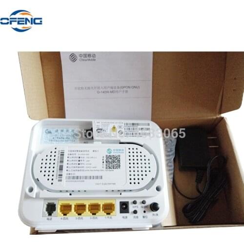 Free shipping GPON Alcatel-lucent modem G-140W-MD ONU ONT 1GE+3FE+1Tel+Wifi English firmware Same Function as HG8546M,2.4G Wifi