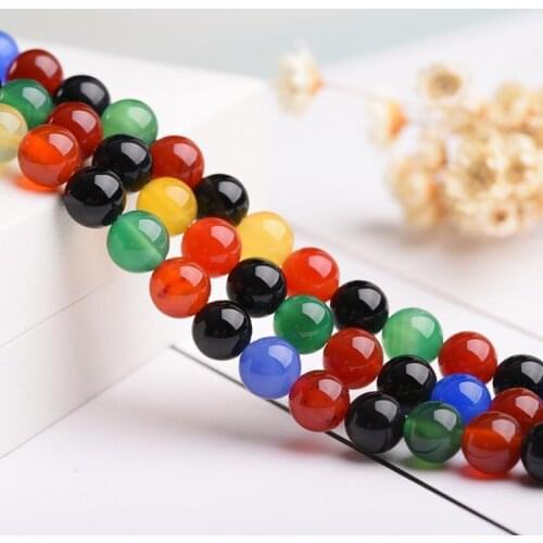 4/6/8mm natural stone beads matte beads round beads for jewelry making necklace and bracelets fashion beads