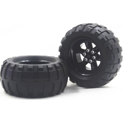 MOC Technic Parts 1pcs TYRE BALOON WIDE DIA94,8 X 44 & RIM DIA 56 X 34 compatible with lego for kids boys toy