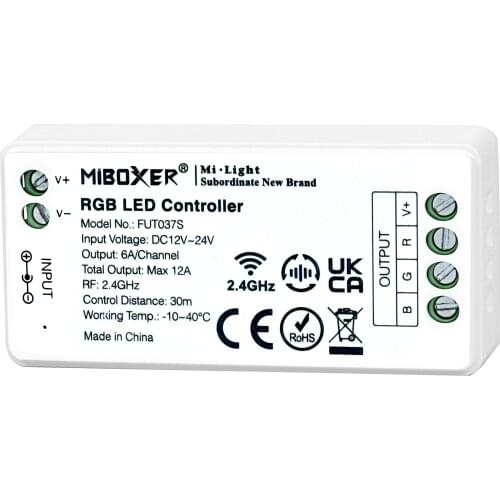 FUT037S 2.4G 4 Zone Single Color LED Controller