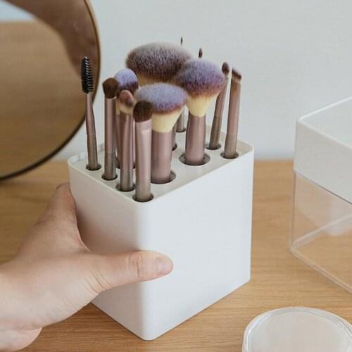 Dustproof Makeup Brush Holder Box Cosmetic Organizer Storage Case For Eyebrow Pencil Lipstick Storaging Boxs 2Colors