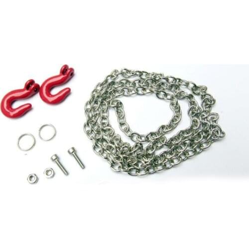 HengLong WPL B-1 B-14 B-24 B24 C14 C-14 1/16 Military Truck RC Car spare parts metal chain trailer buckle trailer tow