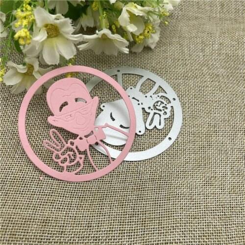 Round avatar Flower Cutting Dies Stencils For DIY Scrapbooking Decorative Embossing Handcraft Die Cutting Template