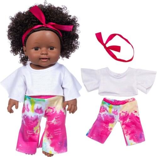 8 Types 12 Inch Reborn Baby Dolls Girl Doll Gift for American 12 inch Doll Clothes and Accessories Including Hairlace
