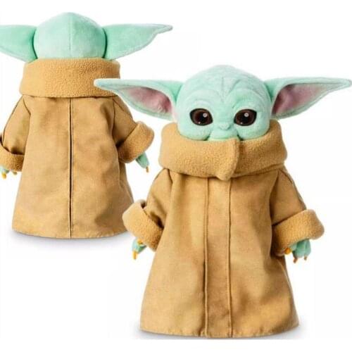 25cm Cute Star Wars The Mandalorian Plush Doll Baby Yoda Soft Stuffed Kids Toy