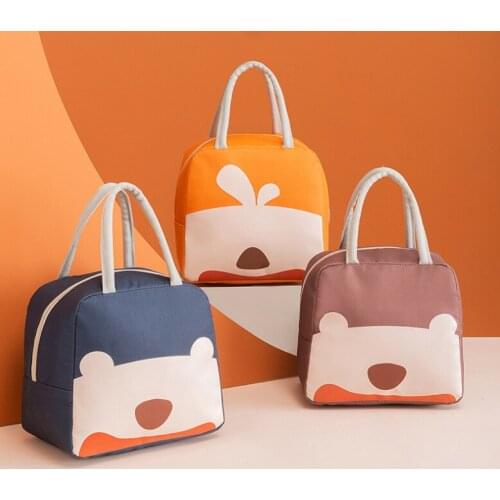 Fresh Cooler Bags Waterproof Nylon Portable Zipper Thermal Oxford Lunch Bags