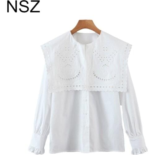 Женские рубашки с вышивкой NSZ China At AliExpress