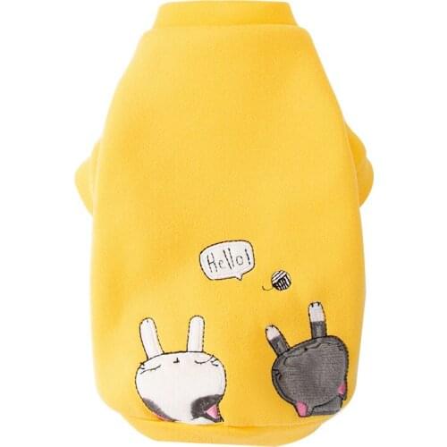 Cute Cartoon Kitty Printing Dog Sweater Pet Autumn Warm Coat Chihuahua Costume Jacket For Small Medium Dogs Yorkies Ropa Perro