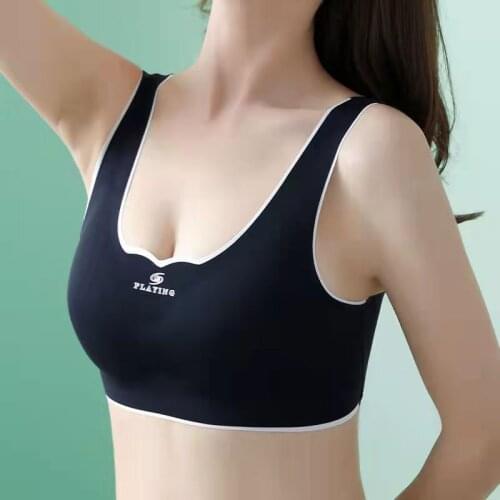 Sexy ladies underwear seamless and comfortable close-fitting bra push-up shockproof sports vest bra anti-sagging non-wire underw