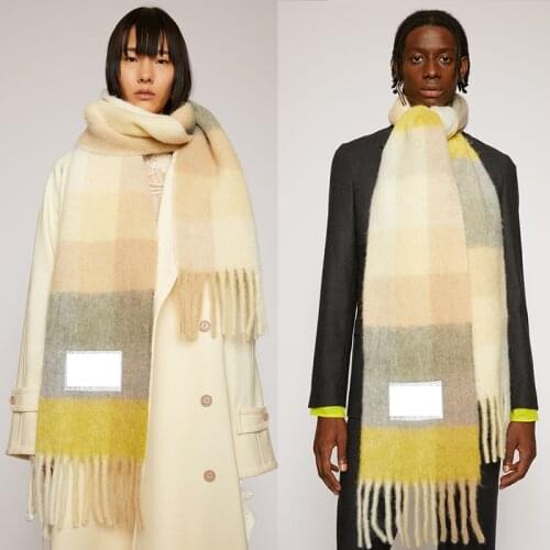 Classic Winter Scarf Women Shawls Warm Wraps Lady Pashmina Plaid Cashmere Fringe Scarf Poncho Kerchief Gift