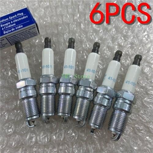 6PCS Spark Plug For GMC Buick GL8 Regal Lacrosse Century Chevrolet Camaro Malibu Blazer Pontiac NO: 41-101 12568387 ITR4A15