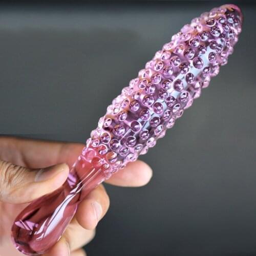 Dotted Glass Butt Plug Erotic Products Polka Dots G-spot Sex Tools Glass Anal Dildo For Men Gay Ass Vagina Anal Masturbation 18
