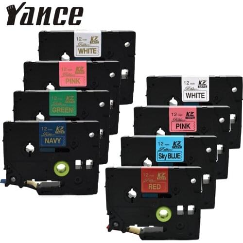 Yance Satin Ribbon Compatible brother tze tape 12mm TZe-RE34 TZ-RN34 TZ-R234 TZ-RW34 for gift Brother P-Touch Label printer